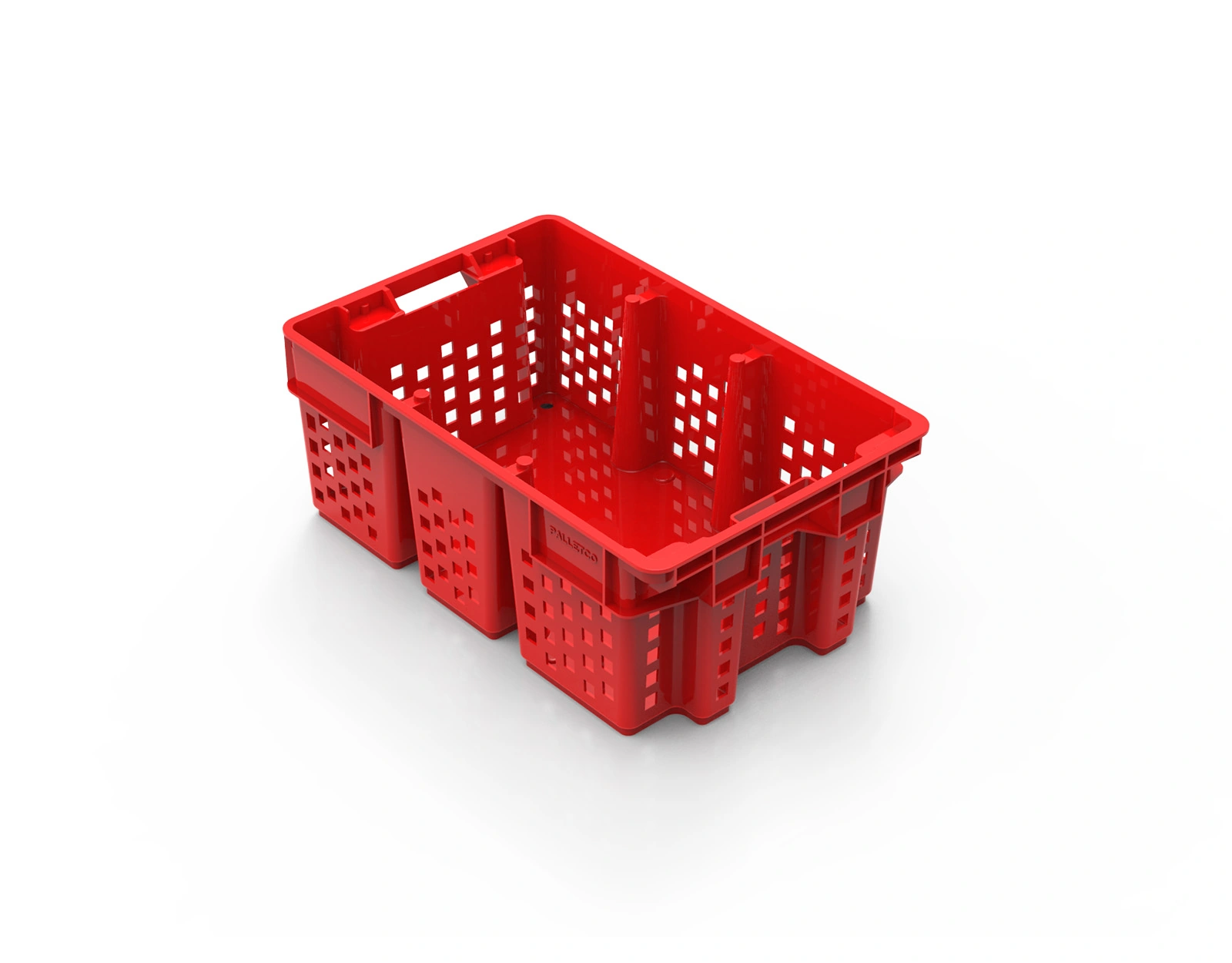 Plastic Nesting Crate 585x385x210mm (With Support)